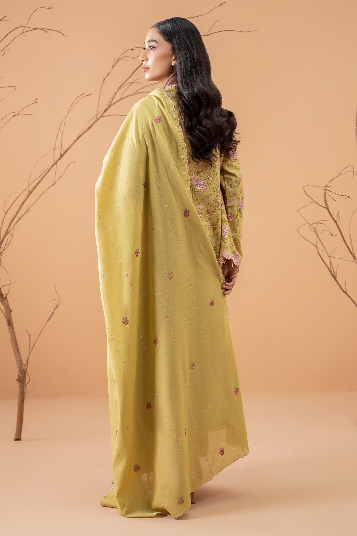 Kayseria | Winter Khaddar 24 | C6049-2 S Pale Yellow Khaddar