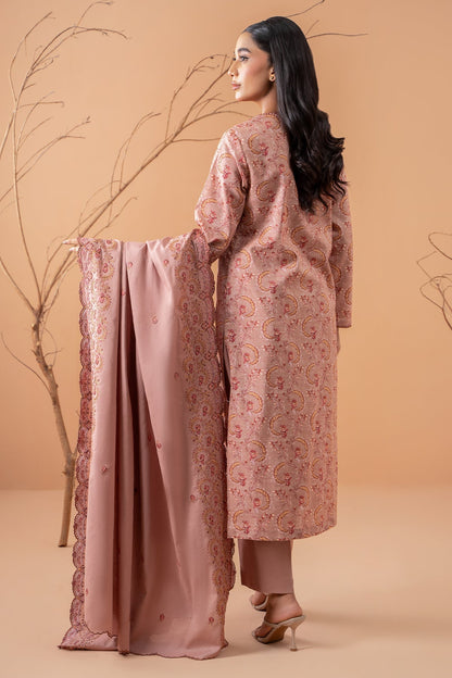 Kayseria | Winter Khaddar 24 | C6050-1 S Pastel Pink Khaddar