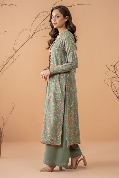 Kayseria | Winter Khaddar 24 | C6050-2 Custom Size Pistachio Green Khaddar