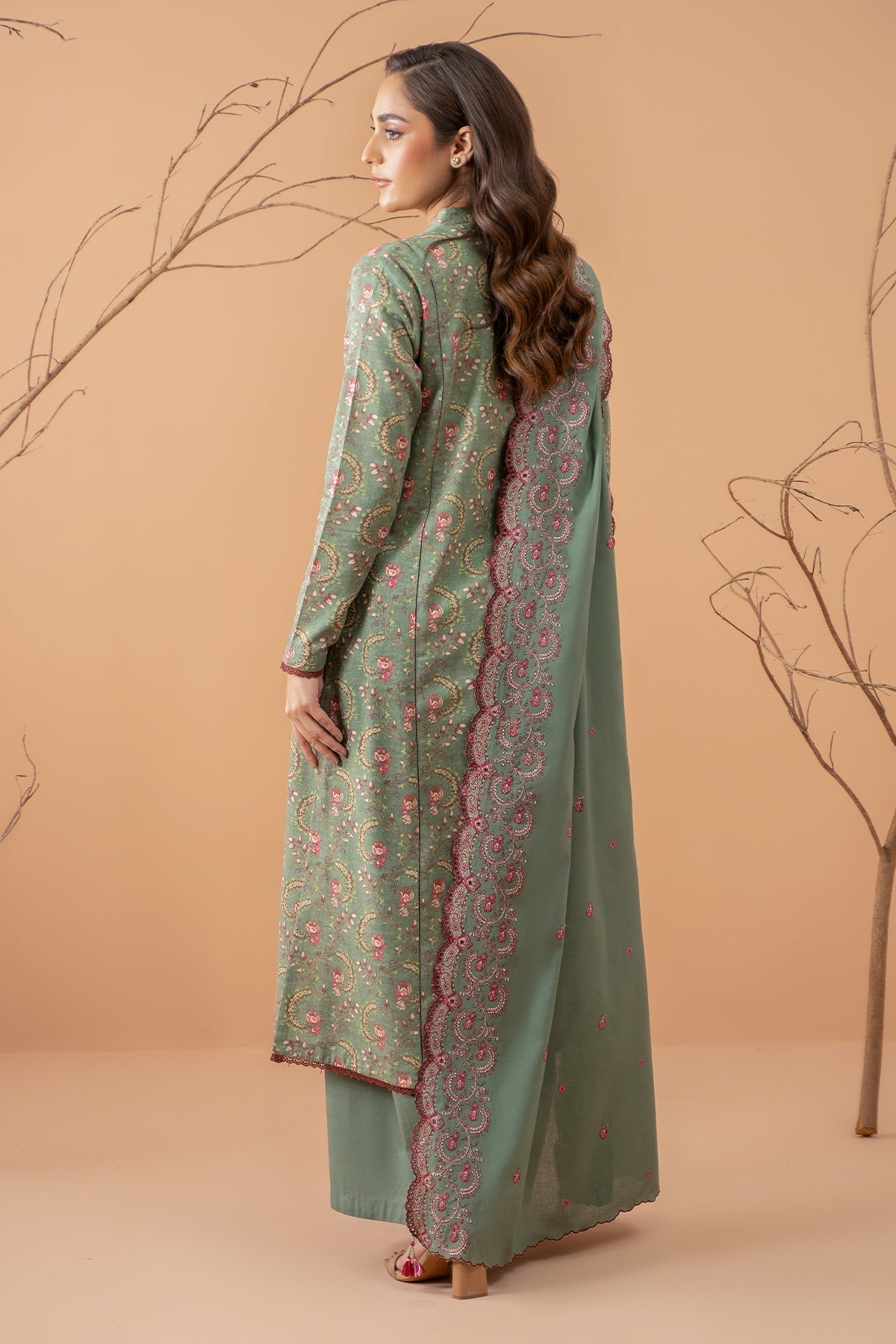 Kayseria | Winter Khaddar 24 | C6050-2 S Pistachio Green Khaddar