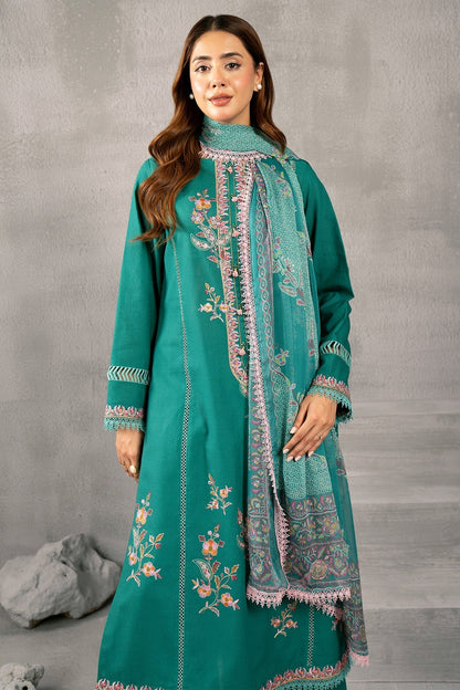 Kayseria | Winter Khaddar 24 | C6062-2 L Teal Slub Khaddar