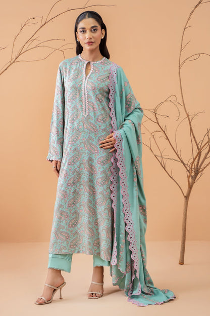 Kayseria | Winter Khaddar 24 | C6072-1 XS Light Blue Linen