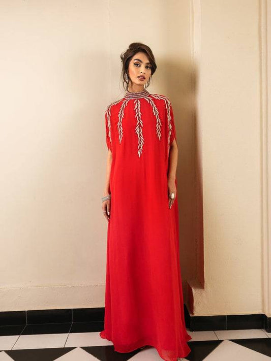 Caia | Mahiri Luxury Edit24 | VIVACIE (RED) - Pakistani Designer Dress - by Caia | Type: Luxury - 100% Original at Saira Sultan