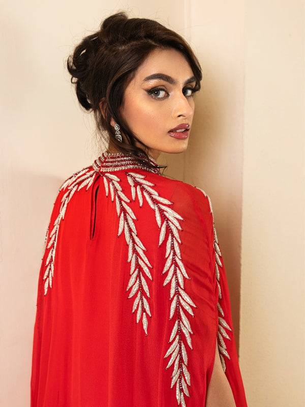 Caia | Mahiri Luxury Edit24 | VIVACIE (RED) - Pakistani Designer Dress - by Caia | Type: Luxury - 100% Original at Saira Sultan