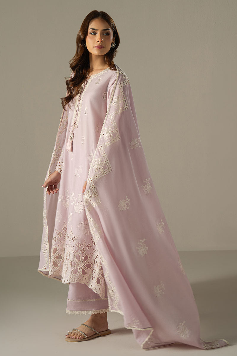 Cross Stitch | Chikankari Lawn 25 | LILAC BLOOM XL Lilac Lawn