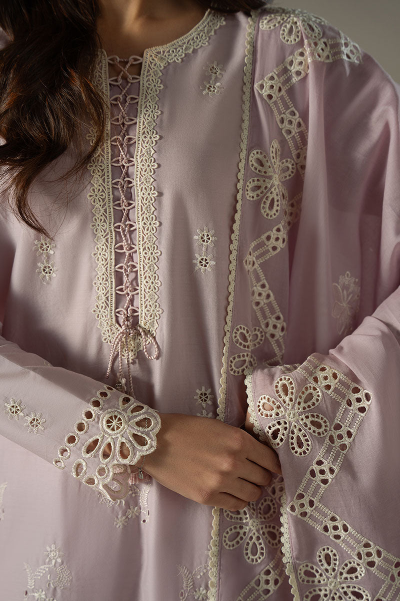 Cross Stitch | Chikankari Lawn 25 | LILAC BLOOM M Lilac Lawn