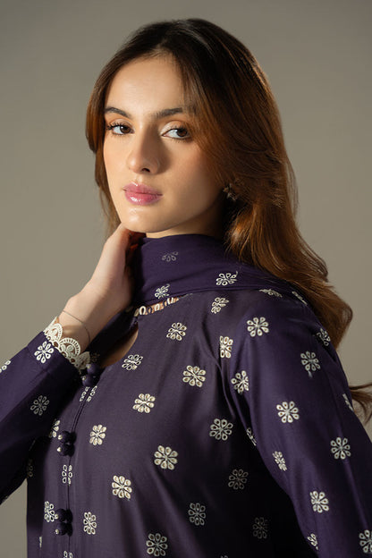 Cross Stitch | Chikankari Lawn 25 | INDIGO ROYAL M Dark Purple Lawn
