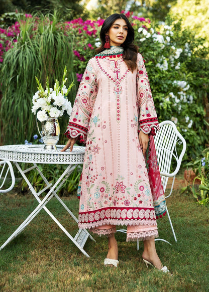 Sadaf Fawad Khan | Siraa Lawn 25 | PAISLEY GARDEN - B XS Light Pink Lawn
