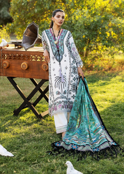 Sadaf Fawad Khan | Siraa Lawn 25 | PALM ISLAND - B L White Lawn