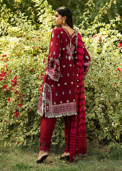 Sadaf Fawad Khan | Siraa Lawn 25 |WISTERIA - B S Blood Red Lawn