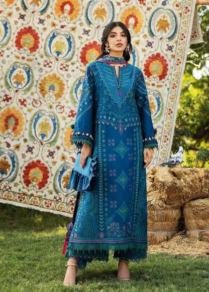 Sadaf Fawad Khan | Siraa Lawn 25 | LIANA - A XS Blue Lawn