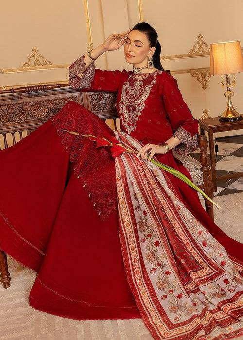 Meem | Anaya 25 | ROYAL RED - Pakistani Designer Dress - by Meem | Type: Ladies Clothes - 100% Original at Saira Sultan