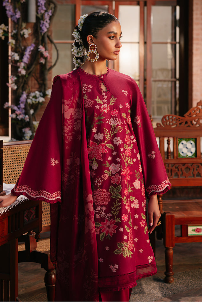 Cross Stitch | Eid Lawn 24 | RUBY MAZE - Pakistani Designer Dress - by Cross Stitch | Type: Luxury - 100% Original at Saira Sultan