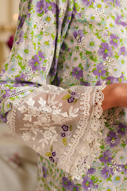 Cross Stitch | Eid Lawn 24 | LAVENDER STRETCH - Pakistani Designer Dress - by Cross Stitch | Type: Luxury - 100% Original at Saira Sultan