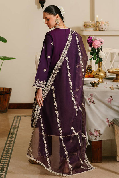 Cross Stitch | Eid Lawn 24 | PLUM GRAIN - Pakistani Designer Dress - by Cross Stitch | Type: Luxury - 100% Original at Saira Sultan