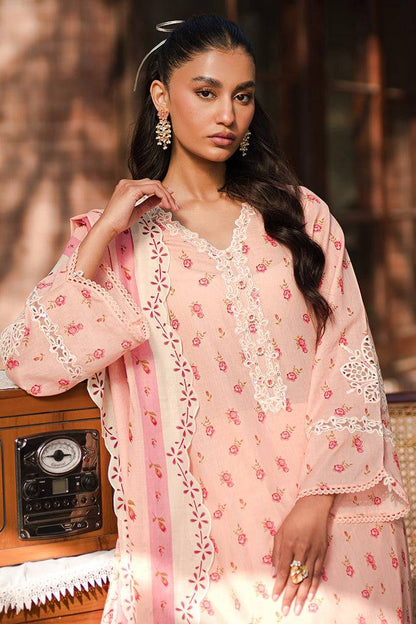 Cross Stitch | Eid Lawn 24 | PEACH GLAM - Pakistani Designer Dress - by Cross Stitch | Type: Luxury - 100% Original at Saira Sultan