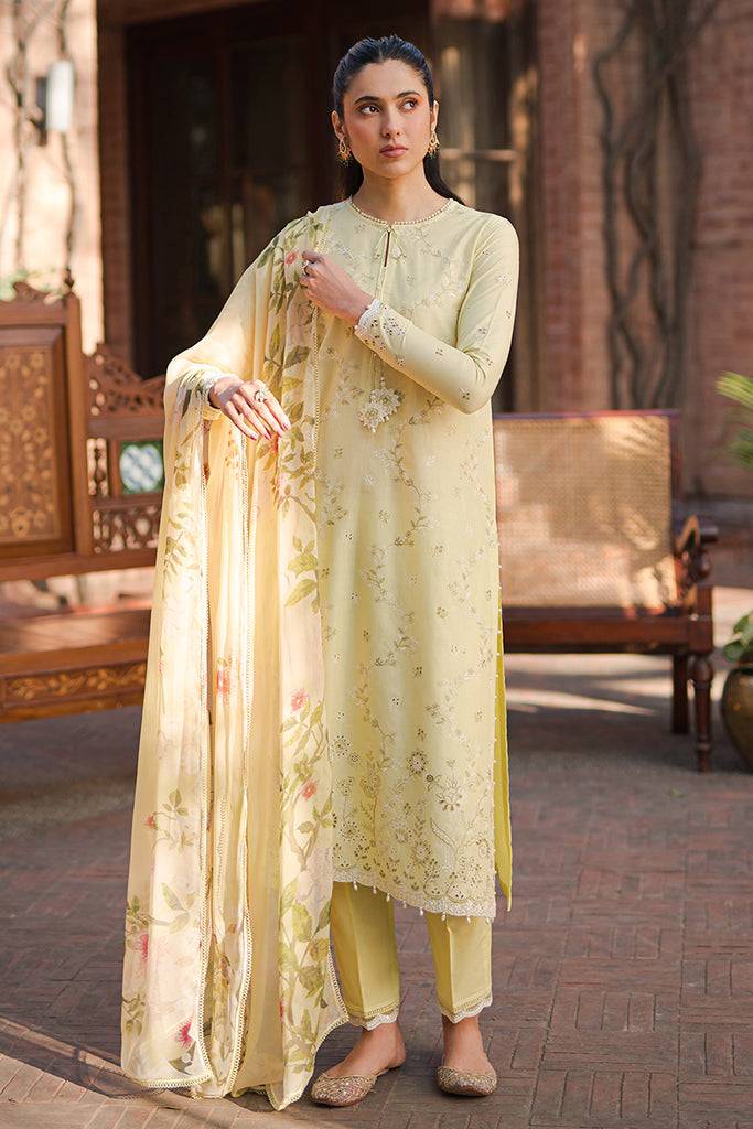 Cross Stitch | Eid Lawn 24 | SAPID FOLIATE - Pakistani Designer Dress - by Cross Stitch | Type: Luxury - 100% Original at Saira Sultan