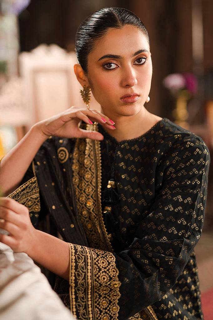 Cross Stitch | Eid Lawn 24 | AURIC GILD - Pakistani Designer Dress - by Cross Stitch | Type: Luxury - 100% Original at Saira Sultan