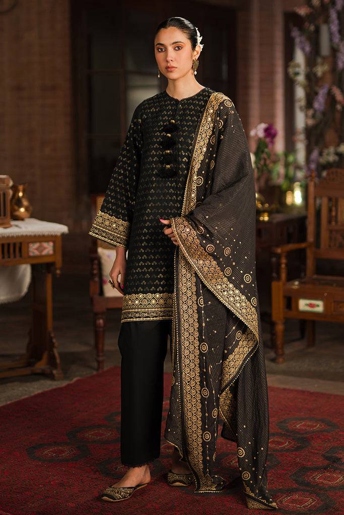 Cross Stitch | Eid Lawn 24 | AURIC GILD - Pakistani Designer Dress - by Cross Stitch | Type: Luxury - 100% Original at Saira Sultan