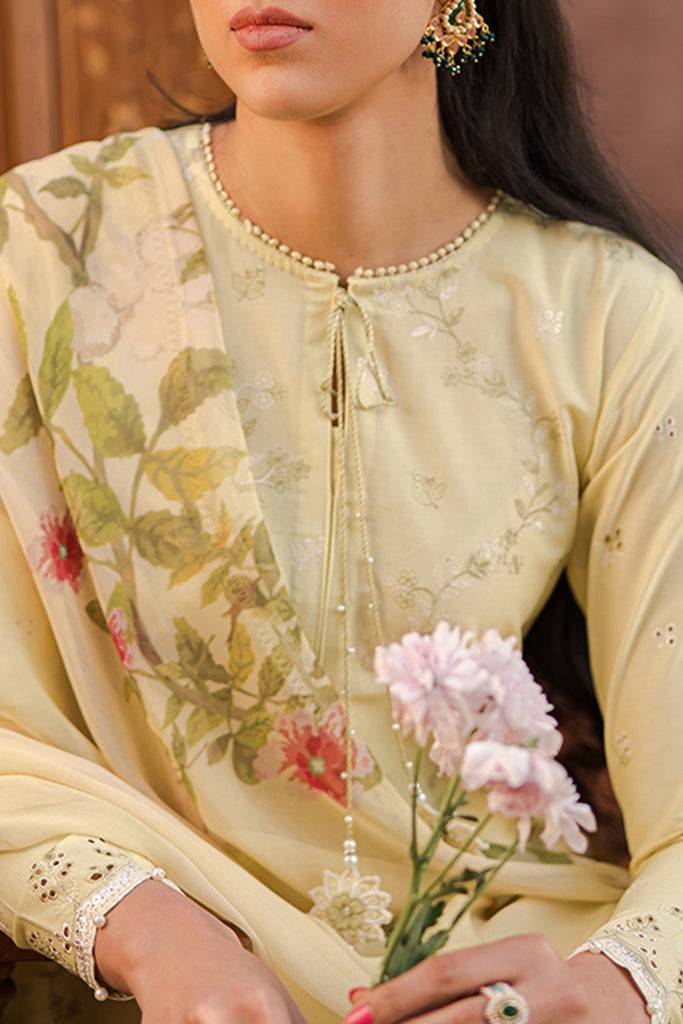 Cross Stitch | Eid Lawn 24 | SAPID FOLIATE - Pakistani Designer Dress - by Cross Stitch | Type: Luxury - 100% Original at Saira Sultan
