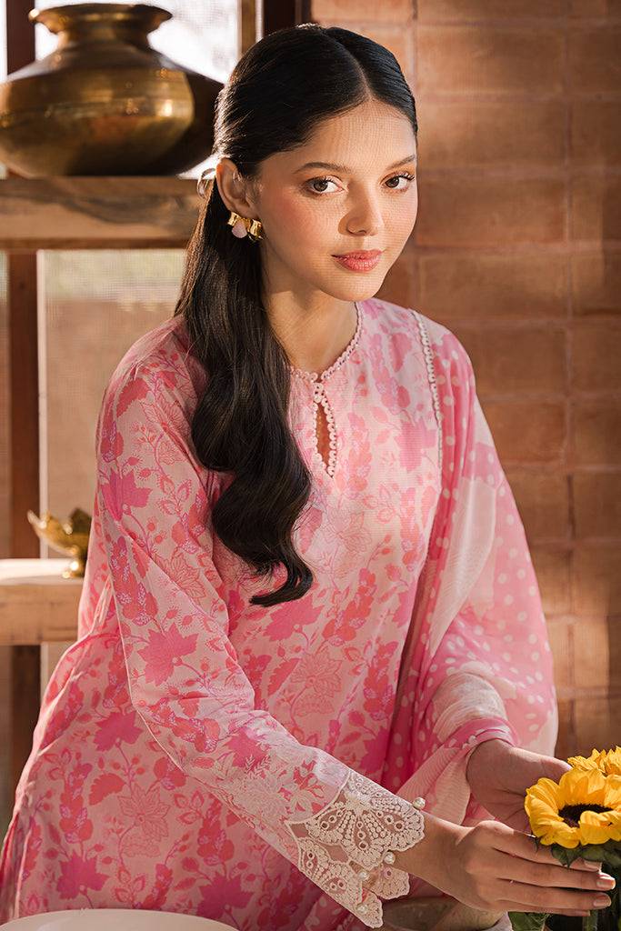 Cross Stitch | Eid Lawn 24 | ROSE GLINT - Pakistani Designer Dress - by Cross Stitch | Type: Luxury - 100% Original at Saira Sultan