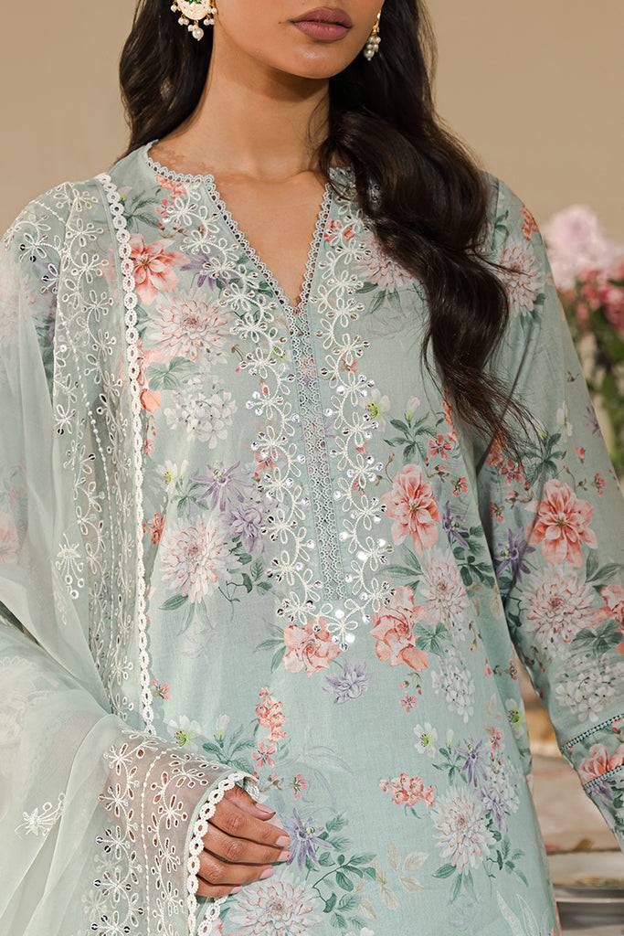 Cross Stitch | Eid Lawn 24 | PEARL FLORAL - Pakistani Designer Dress - by Cross Stitch | Type: Luxury - 100% Original at Saira Sultan