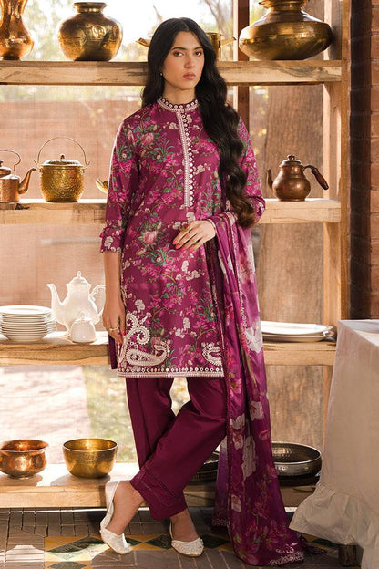 Cross Stitch | Eid Lawn 24 | IRIS MAUVE - Pakistani Designer Dress - by Cross Stitch | Type: Luxury - 100% Original at Saira Sultan