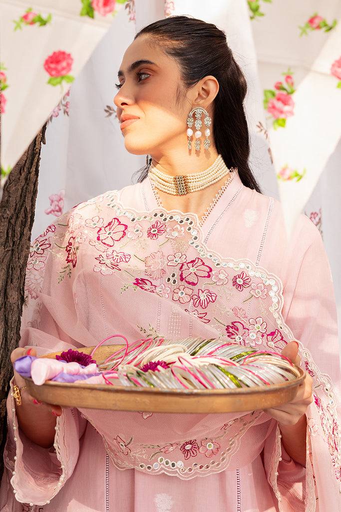Cross Stitch | Eid Lawn 24 | CAMEO PINK - Pakistani Designer Dress - by Cross Stitch | Type: Luxury - 100% Original at Saira Sultan