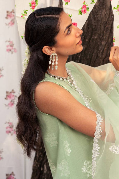 Cross Stitch | Eid Lawn 24 | CELADON SPRUCE - Pakistani Designer Dress - by Cross Stitch | Type: Luxury - 100% Original at Saira Sultan
