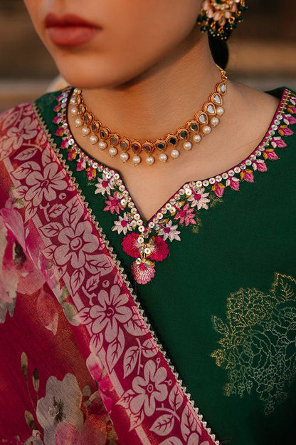 Cross Stitch | Eid Lawn 24 | OPULENT GREEN - Pakistani Designer Dress - by Cross Stitch | Type: Luxury - 100% Original at Saira Sultan