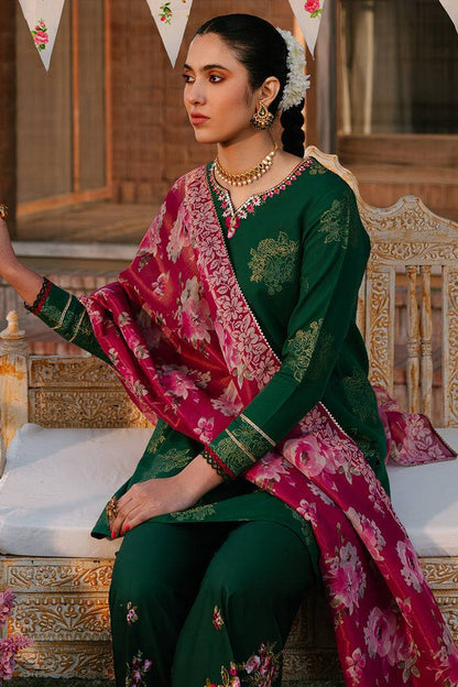 Cross Stitch | Eid Lawn 24 | OPULENT GREEN - Pakistani Designer Dress - by Cross Stitch | Type: Luxury - 100% Original at Saira Sultan