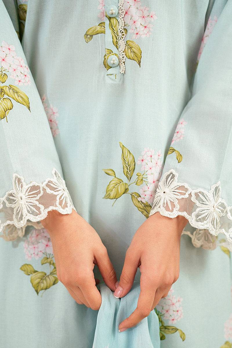 Cross Stitch | Daily Lawn 24 | DIM GRAY-3 PIECE LAWN SUIT - Pakistani Designer Dress - by Cross Stitch | Type: Casuals - 100% Original at Saira Sultan