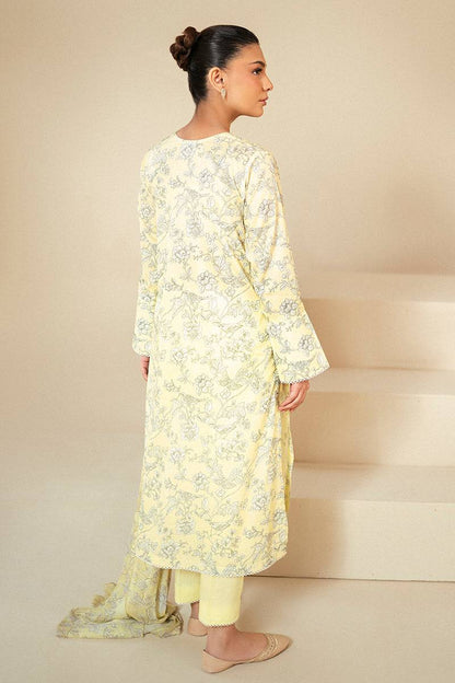 Cross Stitch | Daily Lawn 24 | CREAM BRULEE-3 PIECE LAWN SUIT - Pakistani Designer Dress - by Cross Stitch | Type: Casuals - 100% Original at Saira Sultan