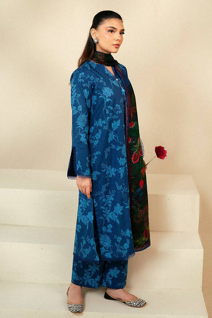 Cross Stitch | Daily Lawn 24 | TEAL OAKLEY-3 PIECE LAWN SUIT - Pakistani Designer Dress - by Cross Stitch | Type: Casuals - 100% Original at Saira Sultan