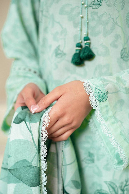 Cross Stitch | Daily Lawn 24 | MINTY MEADOW-3 PIECE LAWN SUIT - Pakistani Designer Dress - by Cross Stitch | Type: Casuals - 100% Original at Saira Sultan