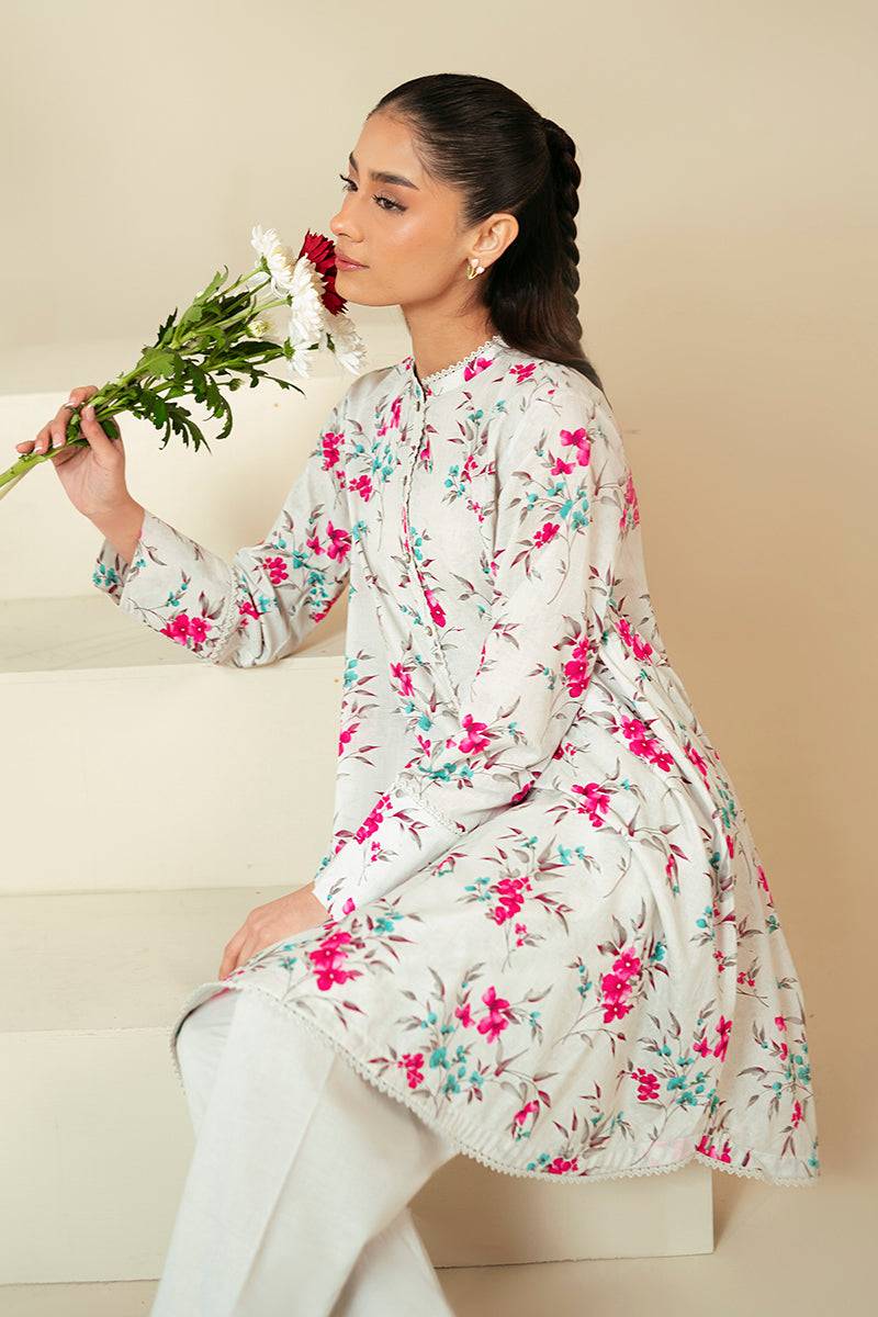 Cross Stitch | Daily Lawn 24 | FOGGY DEW-2 PIECE LAWN SUIT - Pakistani Designer Dress - by Cross Stitch | Type: Casuals - 100% Original at Saira Sultan
