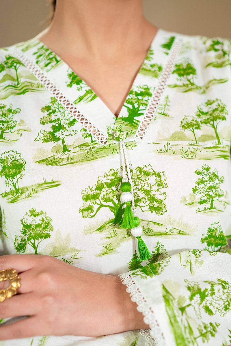 Cross Stitch | Daily Lawn 24 | MYSTIC FOREST-2 PIECE LAWN SUIT - Pakistani Designer Dress - by Cross Stitch | Type: Casuals - 100% Original at Saira Sultan