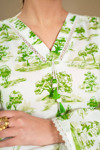 Cross Stitch | Daily Lawn 24 | MYSTIC FOREST-2 PIECE LAWN SUIT - Pakistani Designer Dress - by Cross Stitch | Type: Casuals - 100% Original at Saira Sultan