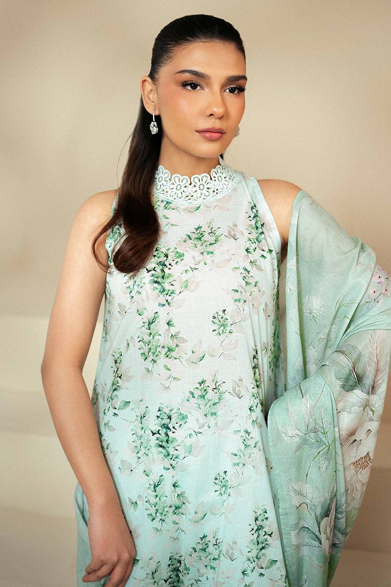 Cross Stitch | Daily Lawn 24 | ROSE GARLAND-3 PIECE LAWN SUIT - Pakistani Designer Dress - by Cross Stitch | Type: Casuals - 100% Original at Saira Sultan