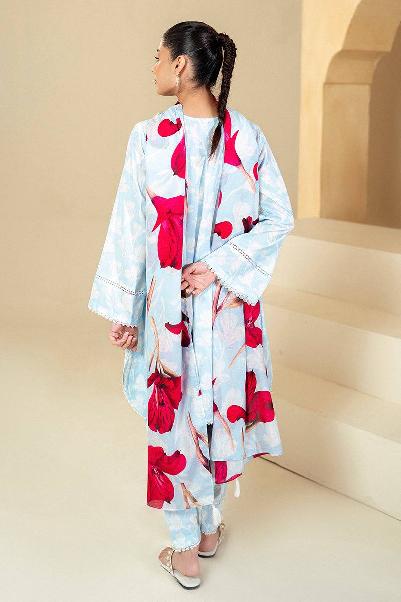 Cross Stitch | Daily Lawn 24 | TULIP GLAM-3 PIECE LAWN SUIT - Pakistani Designer Dress - by Cross Stitch | Type: Casuals - 100% Original at Saira Sultan