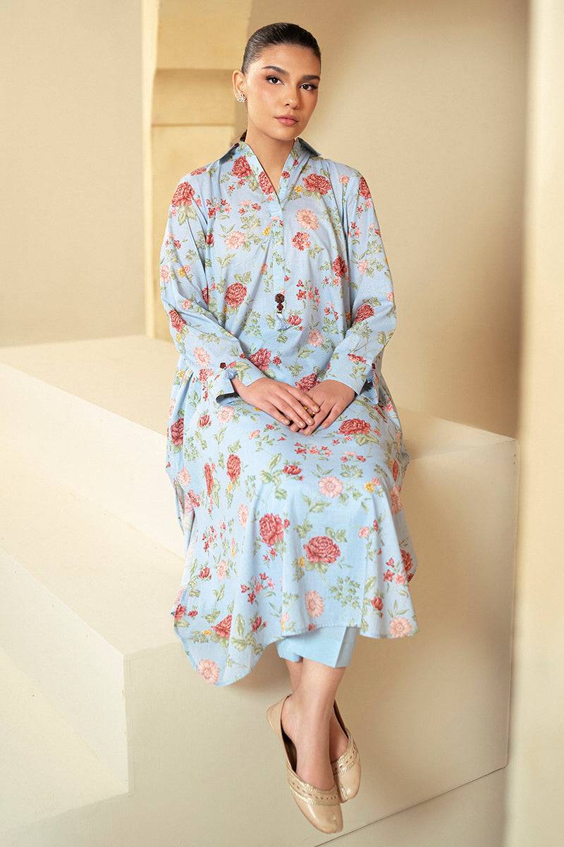 Cross Stitch | Daily Lawn 24 | CHAMBRAY DREAM-2 PIECE LAWN SUIT - Pakistani Designer Dress - by Cross Stitch | Type: Casuals - 100% Original at Saira Sultan
