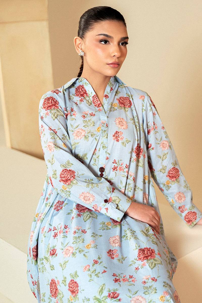 Cross Stitch | Daily Lawn 24 | CHAMBRAY DREAM-2 PIECE LAWN SUIT - Pakistani Designer Dress - by Cross Stitch | Type: Casuals - 100% Original at Saira Sultan