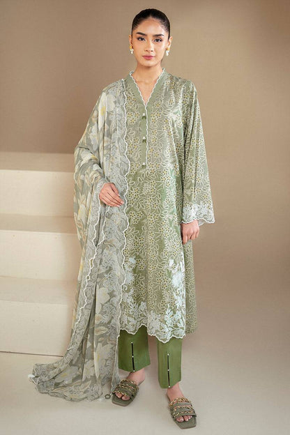 Cross Stitch | Daily Lawn 24 | SAGE BREEZE-3 PIECE LAWN SUIT - Pakistani Designer Dress - by Cross Stitch | Type: Casuals - 100% Original at Saira Sultan