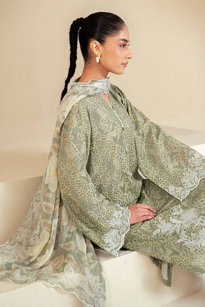 Cross Stitch | Daily Lawn 24 | SAGE BREEZE-3 PIECE LAWN SUIT - Pakistani Designer Dress - by Cross Stitch | Type: Casuals - 100% Original at Saira Sultan