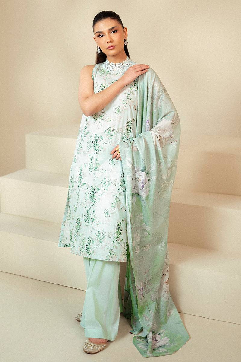 Cross Stitch | Daily Lawn 24 | ROSE GARLAND-3 PIECE LAWN SUIT - Pakistani Designer Dress - by Cross Stitch | Type: Casuals - 100% Original at Saira Sultan