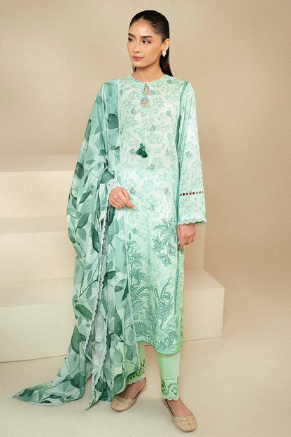 Cross Stitch | Daily Lawn 24 | MINTY MEADOW-3 PIECE LAWN SUIT - Pakistani Designer Dress - by Cross Stitch | Type: Casuals - 100% Original at Saira Sultan