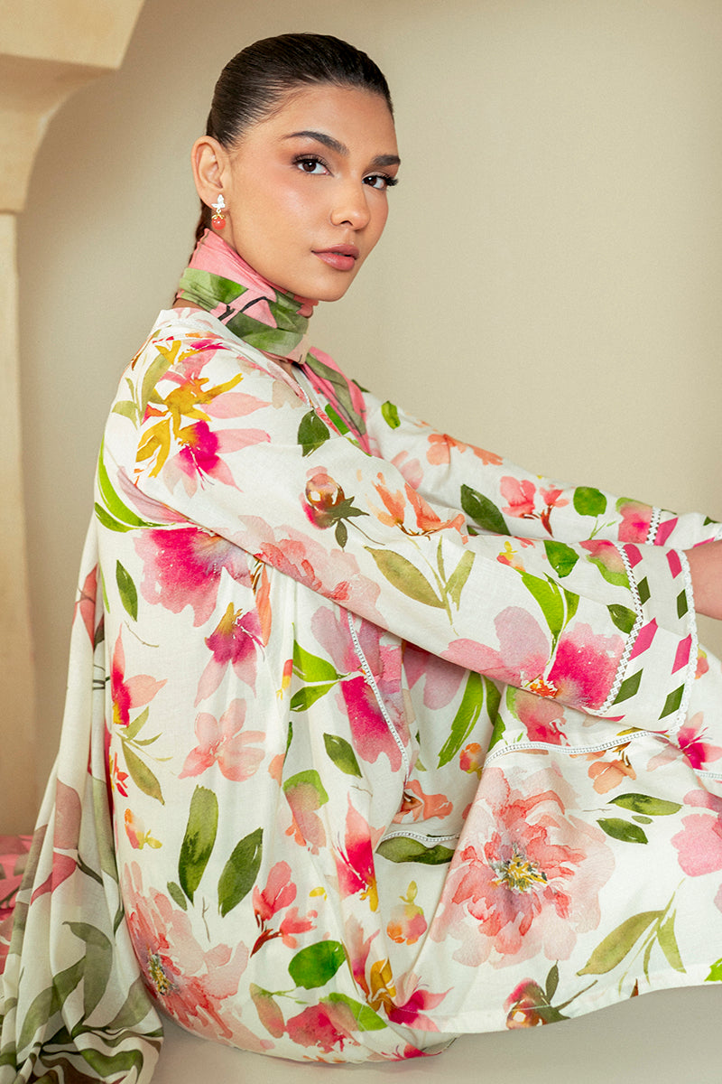 Cross Stitch | Daily Lawn 24 | HAZEL WILLOW-3 PIECE LAWN SUIT - Pakistani Designer Dress - by Cross Stitch | Type: Casuals - 100% Original at Saira Sultan