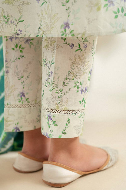 Cross Stitch | Daily Lawn 24 | LAUREL MINT-3 PIECE LAWN SUIT - Pakistani Designer Dress - by Cross Stitch | Type: Casuals - 100% Original at Saira Sultan