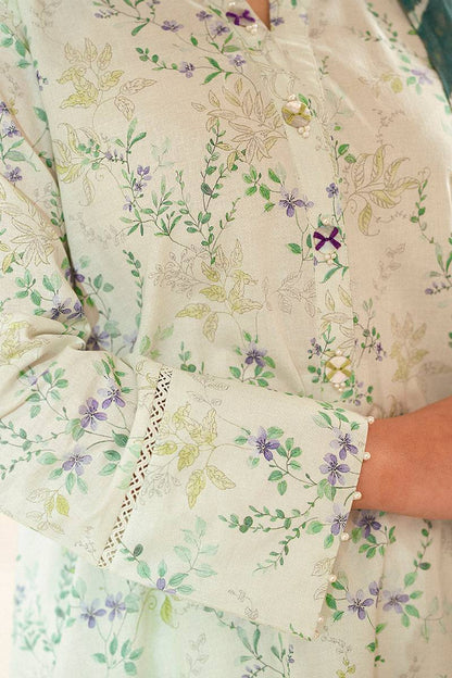 Cross Stitch | Daily Lawn 24 | LAUREL MINT-3 PIECE LAWN SUIT - Pakistani Designer Dress - by Cross Stitch | Type: Casuals - 100% Original at Saira Sultan