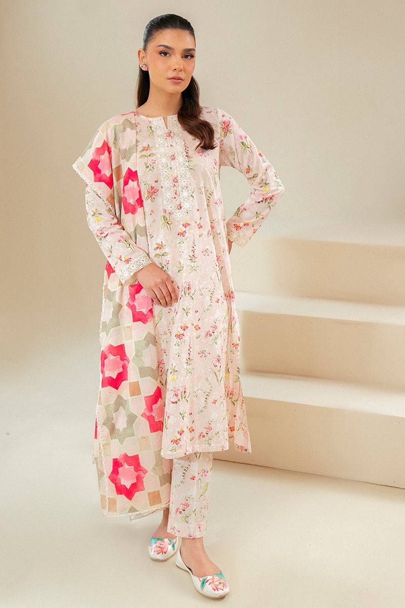 Cross Stitch | Daily Lawn 24 | CRYSTAL AURA-3 PIECE LAWN SUIT - Pakistani Designer Dress - by Cross Stitch | Type: Casuals - 100% Original at Saira Sultan